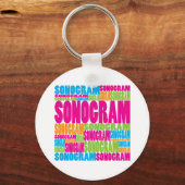 Colorful Sonogram Sleutelhanger (Voorkant)