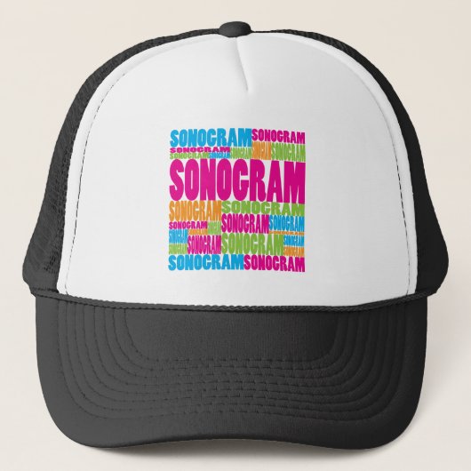 Colorful Sonogram Trucker Pet (Voorkant)