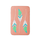 Colorful Southwestern Feathers Bath Mat (Voorkant Verticaal)
