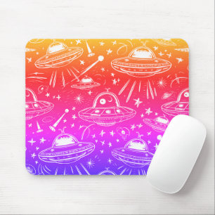 Colorful Spaceship Patroon Muismat