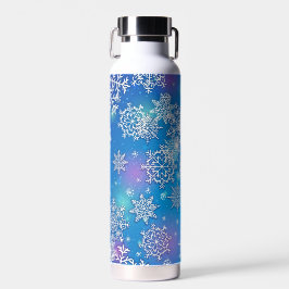 Colorful Sparkly Snowflakes Waterfles