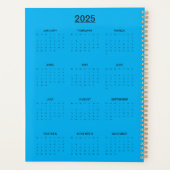 Colorful Sparrow and Rainbow Bubble  Planner (Achterkant)