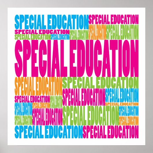 Colorful Special Education Poster (Voorkant)