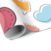 Colorful speech bubbles seamless pattern cadeaupapier (Rol Hoek)