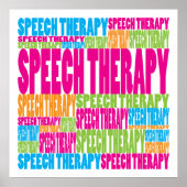 Colorful Speech Therapy Poster (Voorkant)