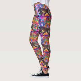 Colorful Spider Monkey Art-Leggings Leggings
