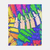 Colorful Spine Art Fleece Blanket Deken (Voorkant)