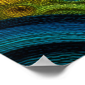 Colorful Spiral Abstract Pattern Geometric Swirl Poster (Hoek)