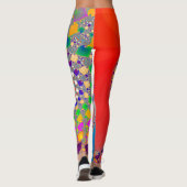 Colorful Spiral Fractal Leggings (Achterkant)