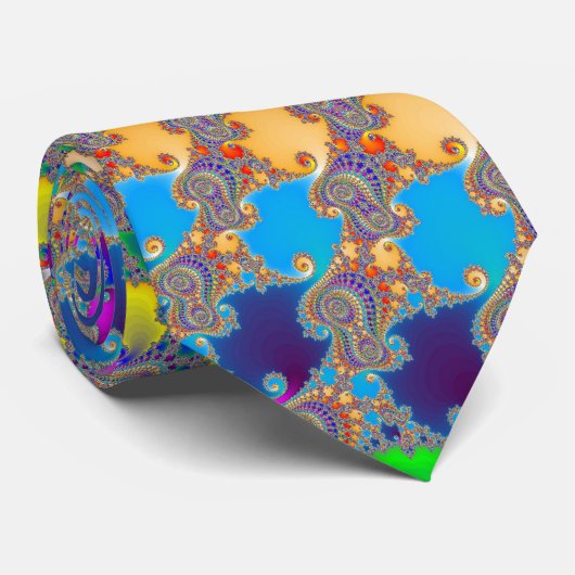 Colorful Spiral Pattern Stropdas (Opgerold)