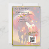 Colorful Spirit Pony 32 Anniversaire Invitation (Dos)