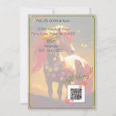 Colorful Spirit Pony 33 Anniversaire Invitation (Dos)