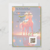 Colorful Spirit Pony 35 Anniversaire Invitation (Dos)