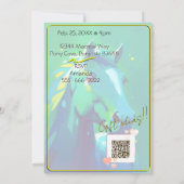 Colorful Spirit Pony 36 Anniversaire Invitation (Dos)