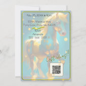 Colorful Spirit Pony 41 Anniversaire Invitation (Dos)