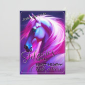 Colorful Spirit Pony 60 Anniversaire Invitation (Debout devant)