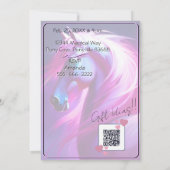 Colorful Spirit Pony 60 Anniversaire Invitation (Dos)