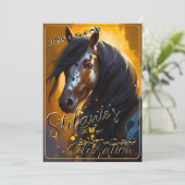 Colorful Spirit Pony 64 Anniversaire Invitation (Debout devant)