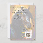 Colorful Spirit Pony 64 Anniversaire Invitation (Dos)