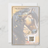 Colorful Spirit Pony 67 Anniversaire Invitation (Dos)