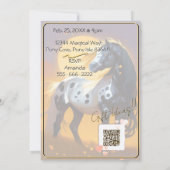 Colorful Spirit Pony 68 Anniversaire Invitation (Dos)