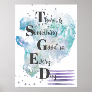 Colorful Splash Art Inspirerend Quote Poster