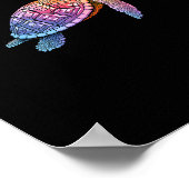 Colorful Splash Eastern Box Turtle (3) Poster (Hoek)