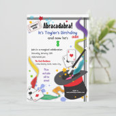 Colorful Splash Fun met Magic Invitation Kaart (Staand voorkant)