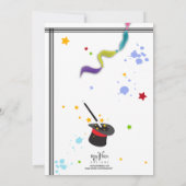 Colorful Splash Fun met Magic Invitation Kaart (Achterkant)