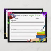 Colorful Splash Recipe Kaart (Voorkant / Achterkant)