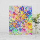 Colorful splatters origami paper (Staand voorkant)