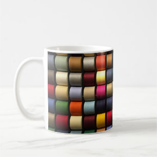Colorful Spools of Thread Koffiemok