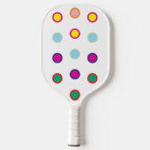 Colorful Spots Pickleball Paddle (Achterkant)