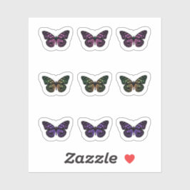 Colorful Spotted Butterfly Pack Sticker