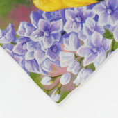 Colorful Spring Birds Garden Party Fleece Deken (Hoek)