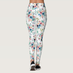 Colorful spring blob Pattern Leggings