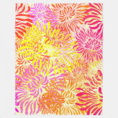 Colorful Spring Flowers Fleece Deken (Voorkant)