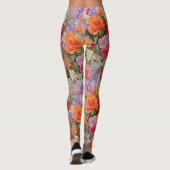 Colorful Spring Flowers Leggings (Achterkant)