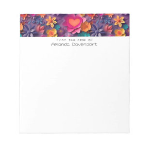 Colorful Spring Flowers Patroon Notitieblok