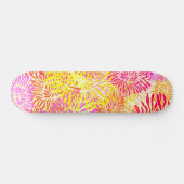 Colorful Spring Flowers Skateboard (Horizontaal)