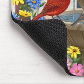 Colorful Spring Garden Bird Bath Muismat (Hoek)