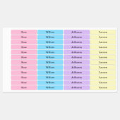 Colorful Spring Pastel Name Labels (Vel)
