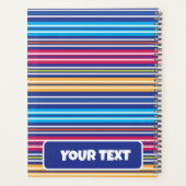 Colorful Spring Picnic rainbow Classic retro Planner (Achterkant)