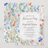 Colorful Spring Wilde Meadow Retirement Kaart (Voorkant / Achterkant)