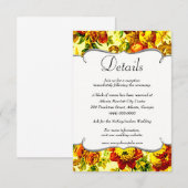 Colorful Springtime Weddenschap - Gegevens Informatiekaartje (Voorkant / Achterkant)