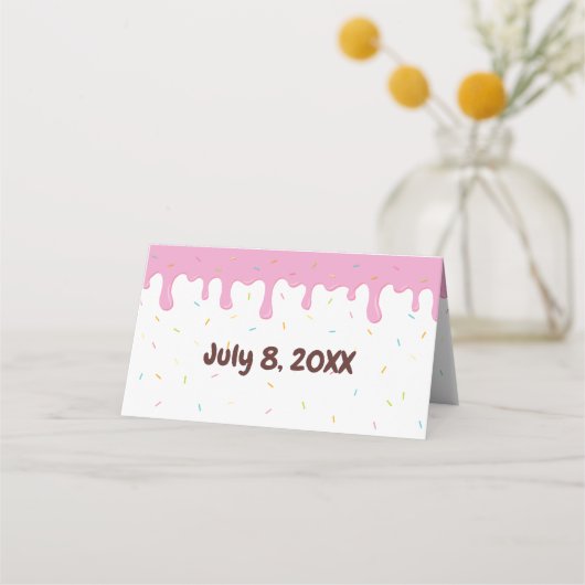 Colorful Sprinkles Donut Theme Birthday (Achterkant)