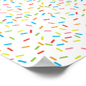 Colorful Sprinkles Pattern Digital Scrapbook Paper Poster (Hoek)