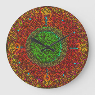 Colorful Stained Glass Effects >Creative Clocks Grote Klok