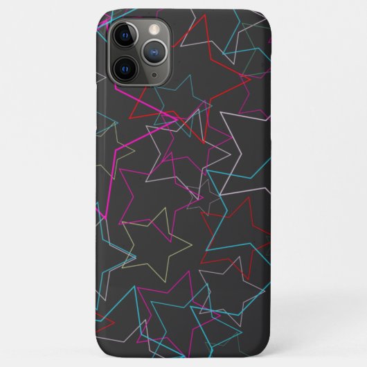 Colorful Star Pattern Barley Daar iPhone Case (Achterkant)