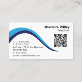 Colorful Star Unique Carte de visite éducatif (Dos)